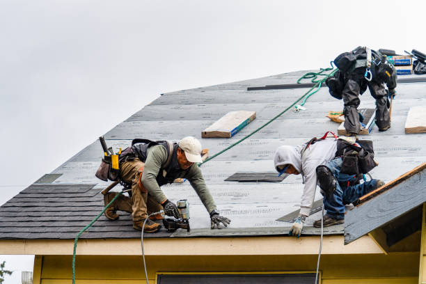Professional Gutter Installation technician working in Amherstdale, WV